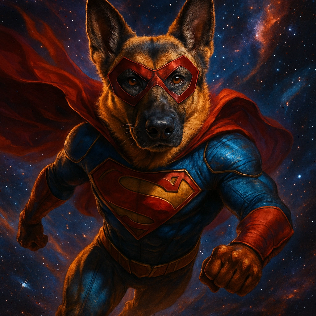 Pet transformed into superhero