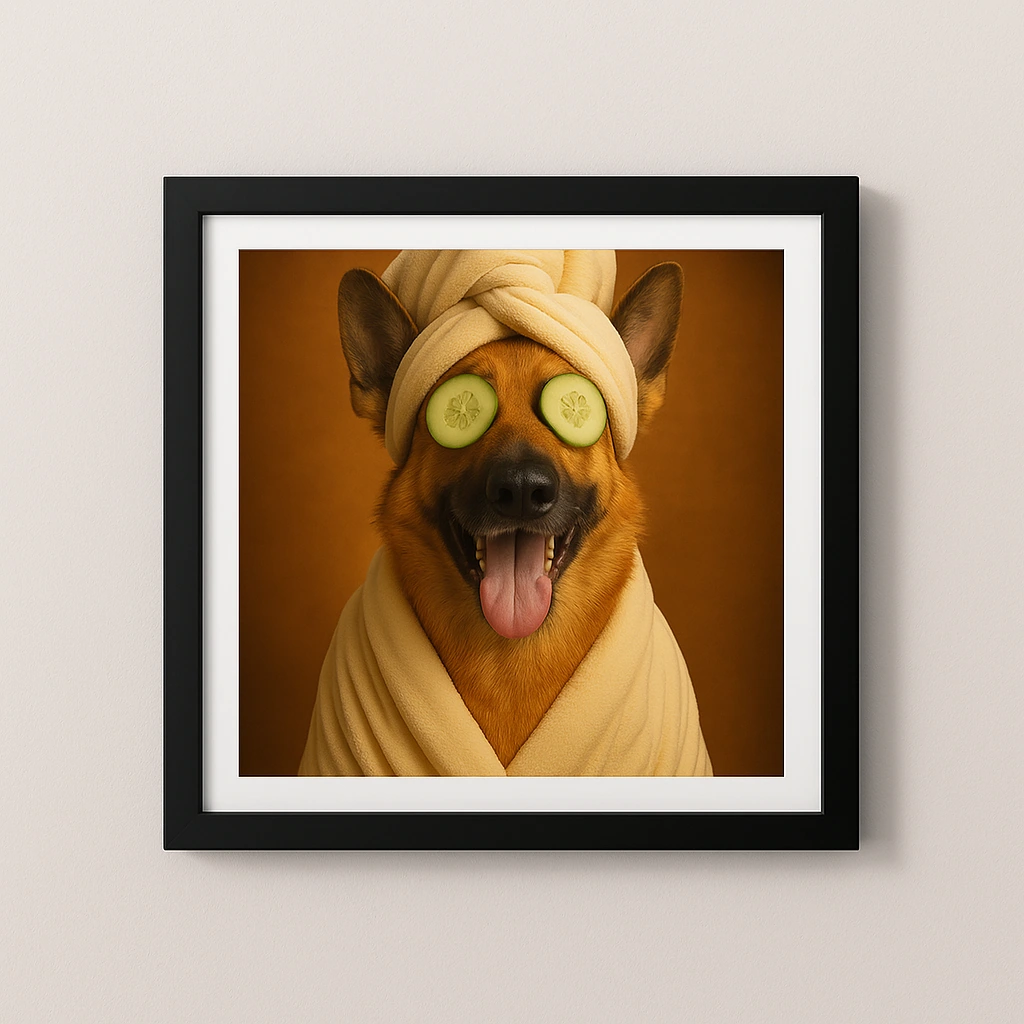 Custom Photo Frame with Pet Design